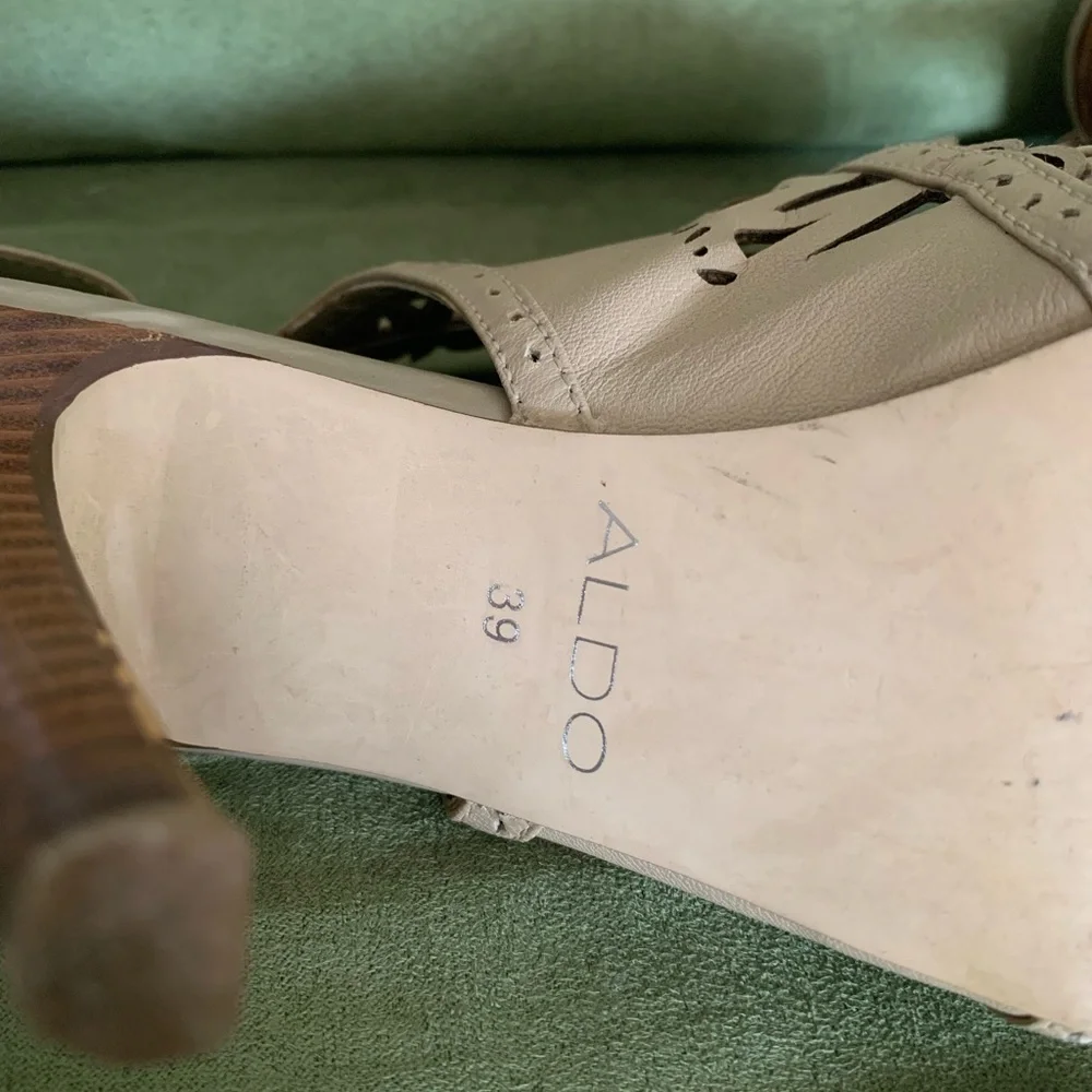 Aldo cream leather heels - Picture 5 of 6